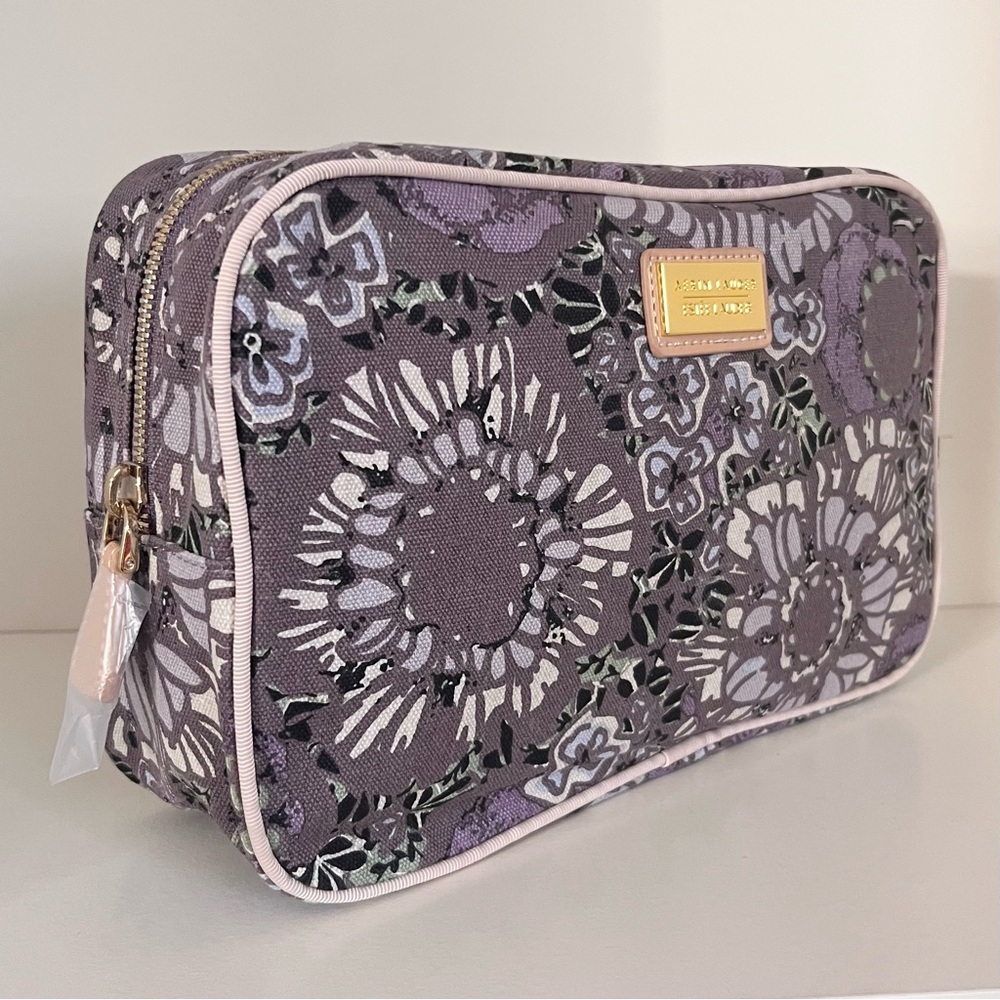 Hold Aerin Lauder Floral Purple Cosmetic Bag cube